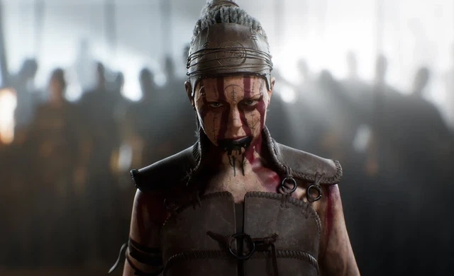 Dramatic cinematic character close-up