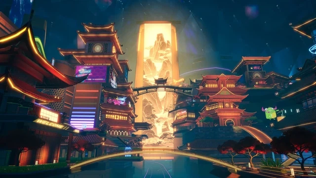 Open-world landscape environment still
